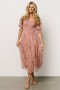  Baltic Born Fabian Jacquard Midi Dress Mauve + Gold | Vaatteet Midimekot