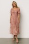  Baltic Born Fabian Jacquard Midi Dress Mauve + Gold | Vaatteet Midimekot