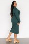  Baltic Born Fairmount Ribbed Midi Dress Green | Vaatteet Neulemekot