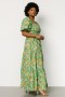  Baltic Born Forsythe Smocked Maxi Dress Green Print | Vaatteet Maksimekot