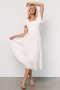  Baltic Born Jacie Smocked Midi Dress White | Vaatteet Midimekot