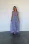  Baltic Born Kamila Tulle Maxi Dress Vaaleansininen + Pinkki Kukallinen | Clothing Guest Mekot