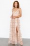  Baltic Born Kassia Applique Maxi Dress Nude + Pink | Clothing Guest Dresses