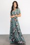  Baltic Born Katherine Maxi Dress Dusty Green Floral | Clothing Guest Dresses