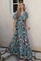  Baltic Born Katherine Maxi Dress Dusty Green Floral | Clothing Guest Dresses