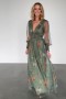  Baltic Born Layla Tulle Maxi Dress Dusty Olive Floral | Tyllivaatteet