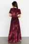  Baltic Born Leslie Velvet Maxi Dress Mulberry | Vaatteet Vieras Mekot