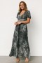  Baltic Born Leslie Velvet Maxi Dress Liuskekivensininen | Vaatteet Maksimekot
