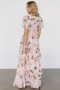  Baltic Born Montaigne Ruffle Maxi Dress Pale Blush Floral | Vaatteet Maksimekot