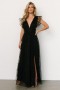  Baltic Born Nova Shimmer Maxi Dress Musta | Vaatteet Vieras Mekot