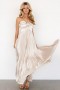  Baltic Born Portia Satin Maxi Dress Champagne | Vaatteet Vieraiden Mekot