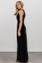  Baltic Born Tatiana Velvet One Shoulder Maxi Dress Black | Vaatteet Maksimekot