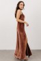  Baltic Born Tatiana Velvet One Shoulder Maxi Dress Desert Rose | Vaatteet Maksimekot