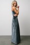  Baltic Born Tatiana Velvet One Shoulder Maxi Dress - Liuskekivi | Vaatteet Maksimekot