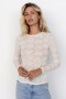  Baltic Born Tori Textured Sheer Top Cream | Vaatteet Puserot + Paidat