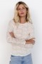  Baltic Born Tori Textured Sheer Top Cream | Vaatteet Puserot + Paidat