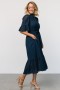  Baltic Born Virginia Eyelet Midi Dress Navy | Vaatteet Midi Mekot